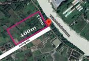 Đất bán củ chi, xã An Phú, 2 mặt tiền sông Sài Gòn, diện tích 4,8 hecta, giá 43 tỷ