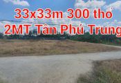 Đất bán 2 mặt tiền Hồ Văn Tắng, Tân Phú Trung, Củ Chi, diện tích 33 x 33 m, giá 6,7 tỷ.